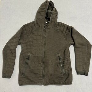 Nike Tech Pack Full Zip Hooded Sportwear Jacket Long Sleeve Gray Womens Size M